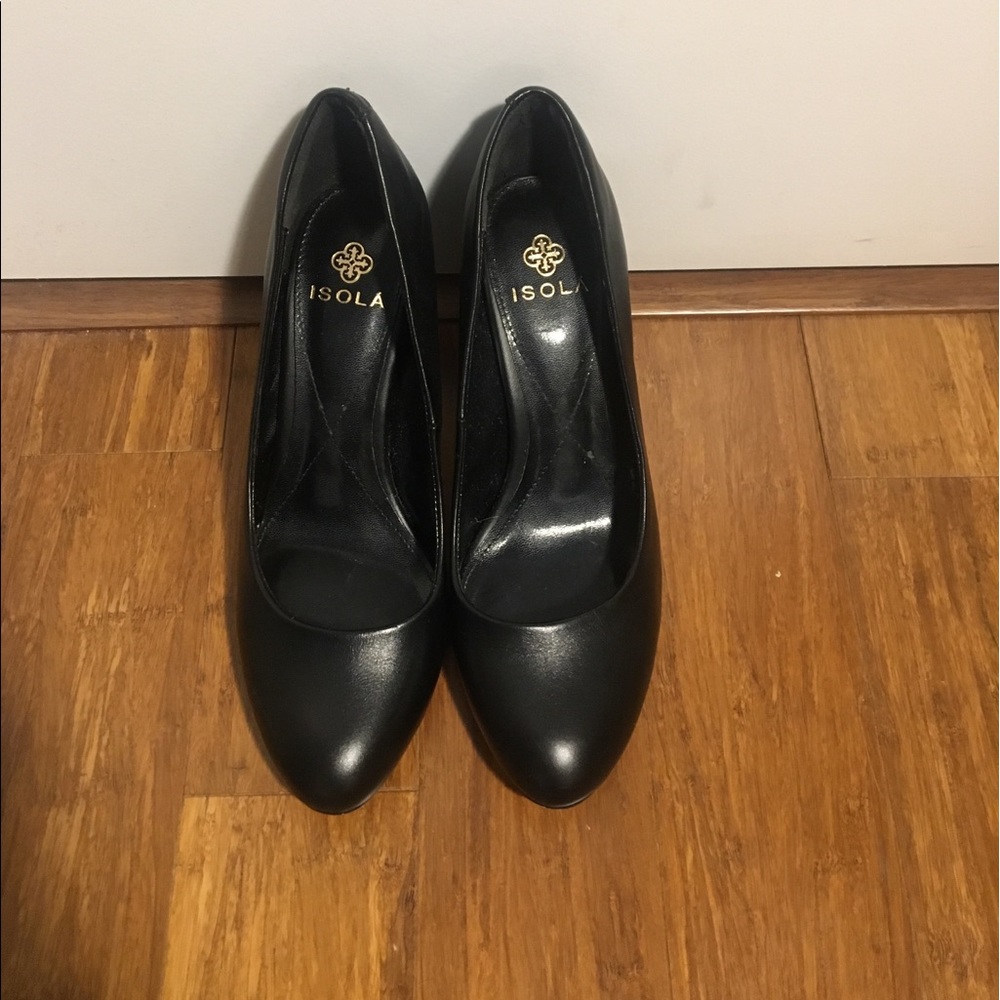 Isola leather block heels